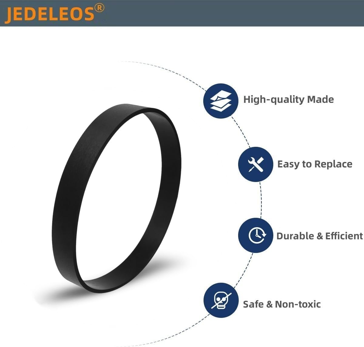 JEDELEOS Replacement Belts for Bissell Model 2252 2253 2254 22543 2255 2256 2258 2259 2260 2316 1309 1790 1792 1793 1413 2739 Powerlifter and