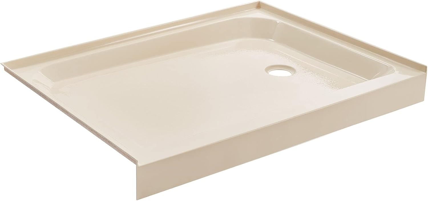 Voltaire 60" x 32" Single-Threshold, Right-Hand Drain, Shower Base in Gray