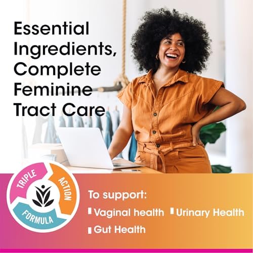 vH essentials Probiotics for Women with Prebiotics and Cranberry, 60 Ct | Feminine Health Dietary Supplement, Probiotics Support Gut Balance, Urinary Tract Health for Women, 30 Day Supply