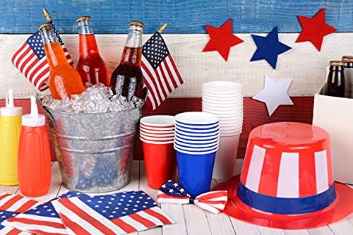 Set of 12, Proudly Made in U.S.A. Small American Flags 4x6 Inch/Small US Flag/Mini American Stick Flag/American Hand Held Stick Flags Spear Top