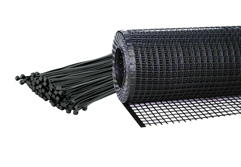 KidKusion Heavy Duty Deck Guard, Black - 10' L x 3' H | Made in USA, Indoor/Outdoor Balcony and Stairway Deck Rail Safety Net, Child Safety