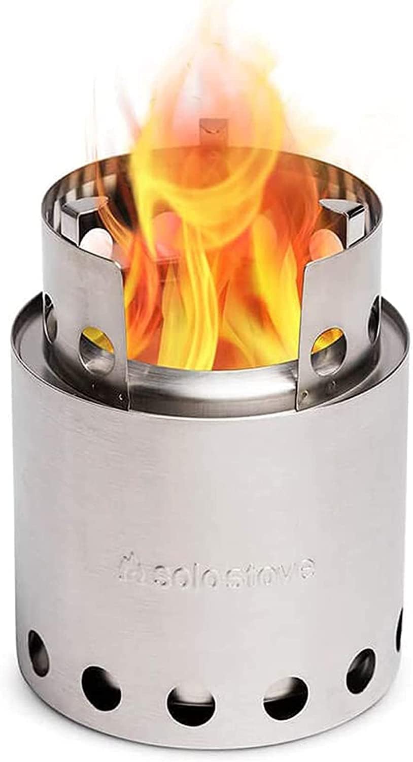 Solo Stove Lite - Portable Camping Hiking and Survival Stove | Powerful Efficient Wood Burning and Low Smoke | Gassification Rocket Stove for Quick