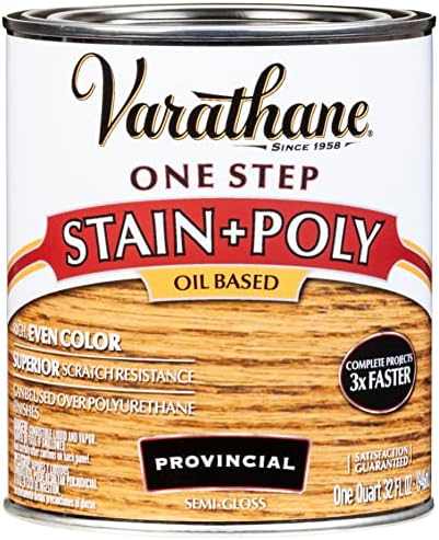 Varathane 243863 Oil-Based One Step Stain + Poly Spray, 12 oz, Golden Pecan