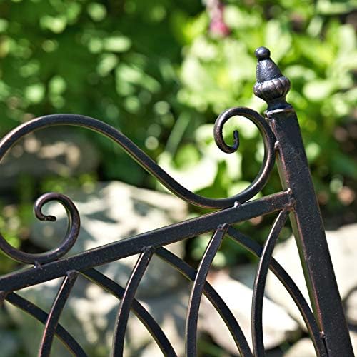 Zaer Ltd. Outdoor Metal Rocking Arm Chair (Arm Chair, Antique White)