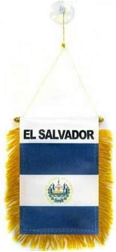 AZ FLAG Nicaragua Pennant 4x6 in 100D Polyester Suction Cup | Outdoor use Nicaraguan 15x10 cm triangular pennant stitched edges and reinforced finish