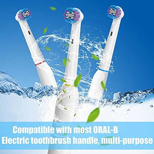Replacement Toothbrush Heads for Oral-B, 4 Pack Replacement Heads Compatible with Oral B Braun Electric Toothbrush, 1 Count (Pack of 4)