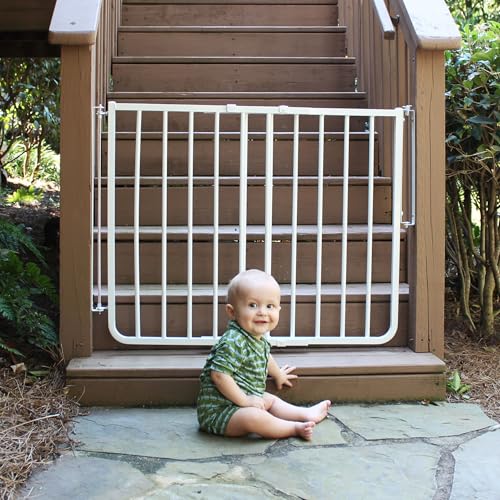 Cardinal Gates SS30OD Stairway Special Outdoor Baby & Pet Gate, Brown | SS30OD Stairway Special fits 27-42.5 in; weather-resistant outdoor baby/pet gate for stairs, decks, patios and porches.
