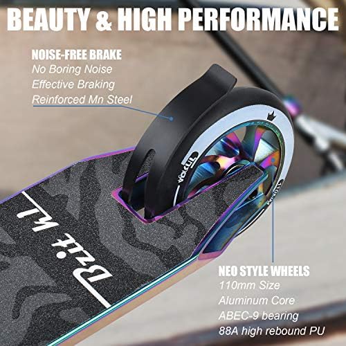 VOKUL K1 Pro Scooters - Stunt Scooter | Trick Scooter - Intermediate and Beginner Freestyle Scooter for Kids 8 Years and UP,Teens and Adults -Quality Kick Pro Scooter for Boys and Girls
