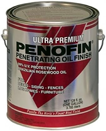Penofin F5mclga Ultra Premium Red Label Transparent Penetrating Wood Stain, Clear, 1 Gallon (Pack of 4)