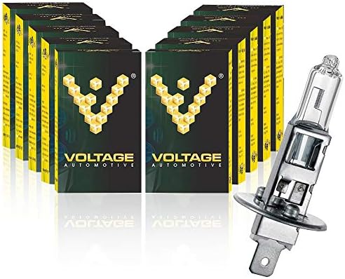 Voltage Automotive H11 Halogen Bulb (10 Pack) - Standard Replacement For High Beam Low Beam Driving Fog Light