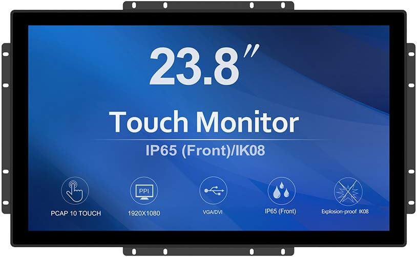 GreenTouch 18.5 Industrial Touch Monitor Open Frame, HDMI/VGA/DVI Interface, Muliti Touch Capacitive Touch Screen Technology