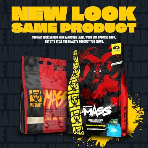 Mutant Mass Weight Gainer Protein Powder, Chocolate Fudge Brownie, 15 lb