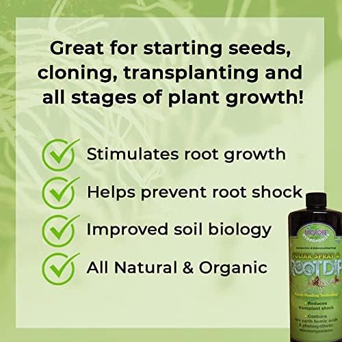 Microbe Life Hydroponics Premium Foliar Spray & Root Dip for Fruits & Vegetables, Use with Any Feeding Systems Including Hydroponics or Soil