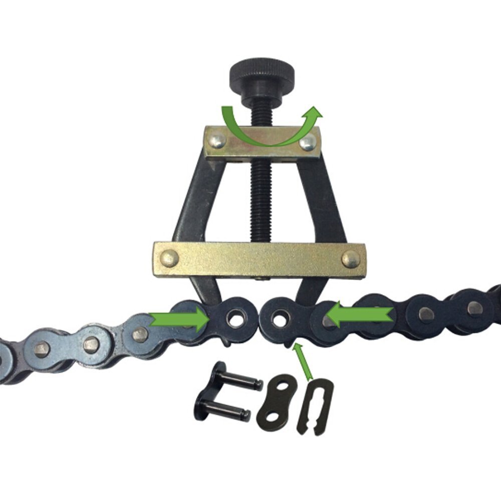 #25#35#41#40#50#60 415H,428H, 520,530 Roller Chain Connecting Puller Holder for Motorcycle Bicycle Go Kart ATV Chains Replacement