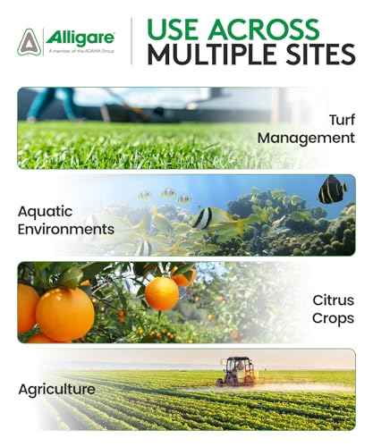 ALLIGARE 90 Nonionic Surfactant for Enhanced Spray Coverage - Low-Foam Wetting Agent for Herbicides & Insecticides- Versatile Use in Agriculture, Forestry & Aquatic Applications -2.5 Gallons