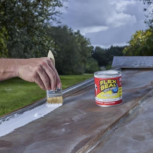 Flex Seal Liquid, Rubber Coating Sealant, Waterproof, Flexible, Breathable, and UV Resistant, Roof Repair, Basements, RV, Campers, Trailers, Marine