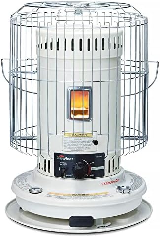 Sengoku KeroHeat Efficient Indoor Outdoor Portable Travel Convection Kerosene Heater with Automatic Safety Shut Off, 23,500 BTU, 2 Pack, White