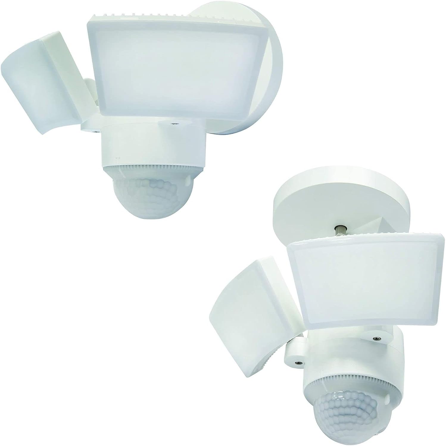 LED Outdoor Motion Sensor Security Floodlight – 1100 Lumens, 180° Detection, Weatherproof Design, Versatile Eave or Wall Mounting, Exit Detection