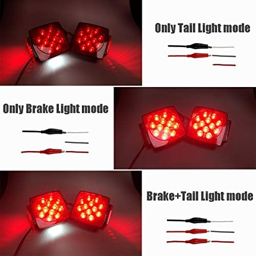 iBrightstar IP68 Waterproof Square Trailer Lights kit
