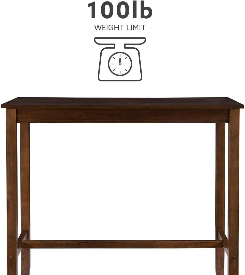 Linon Claridge Rustic Wood 36 inch Height Pub Table