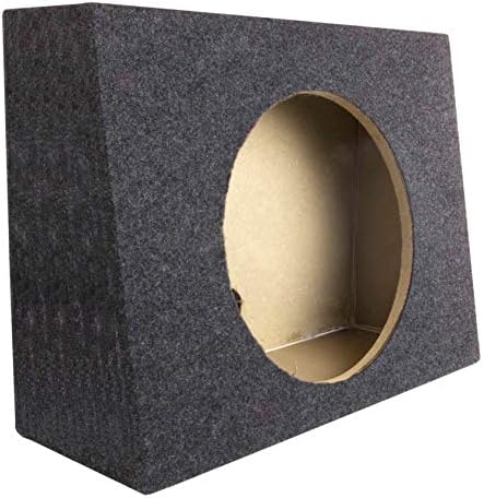 QPower QTW12 Single 12" Sealed Car Audio Subwoofer Sub Box Enclosures, Pair