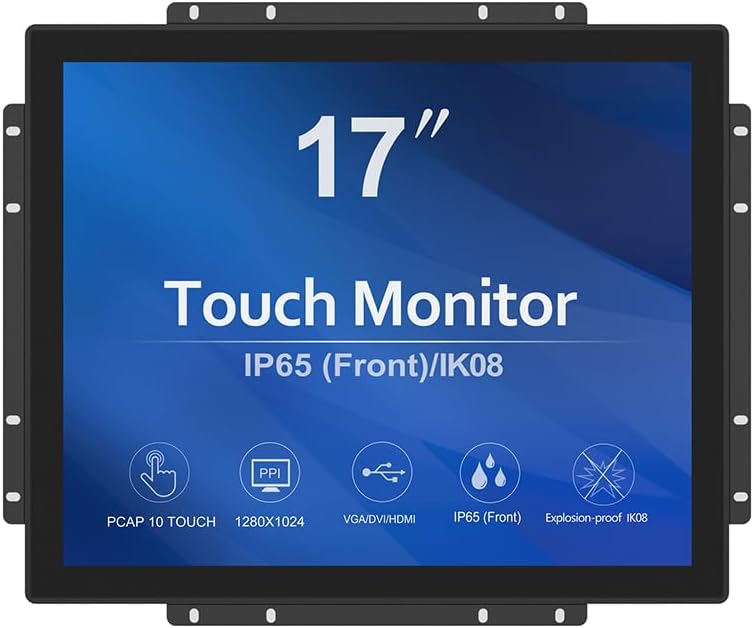 GreenTouch 18.5 Industrial Touch Monitor Open Frame, HDMI/VGA/DVI Interface, Muliti Touch Capacitive Touch Screen Technology