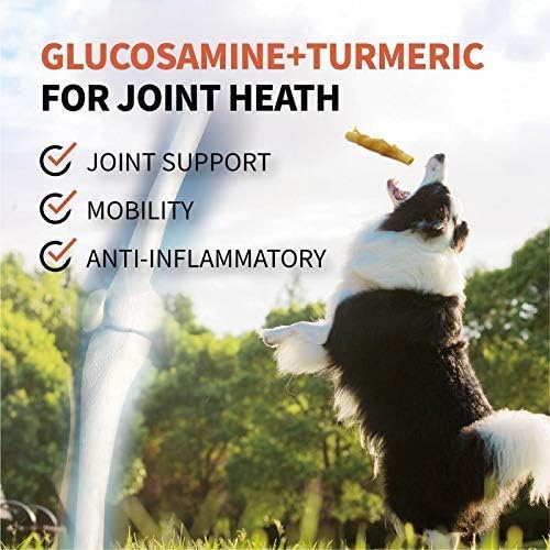 LuvChew Chicken Wrapped Dog Bone Treat Sticks with Glucosamine & Turmeric, Easy to Digest, Non-Rawhide Soft Chicken Cheese Dog Chew Treats 15pcs/Pack