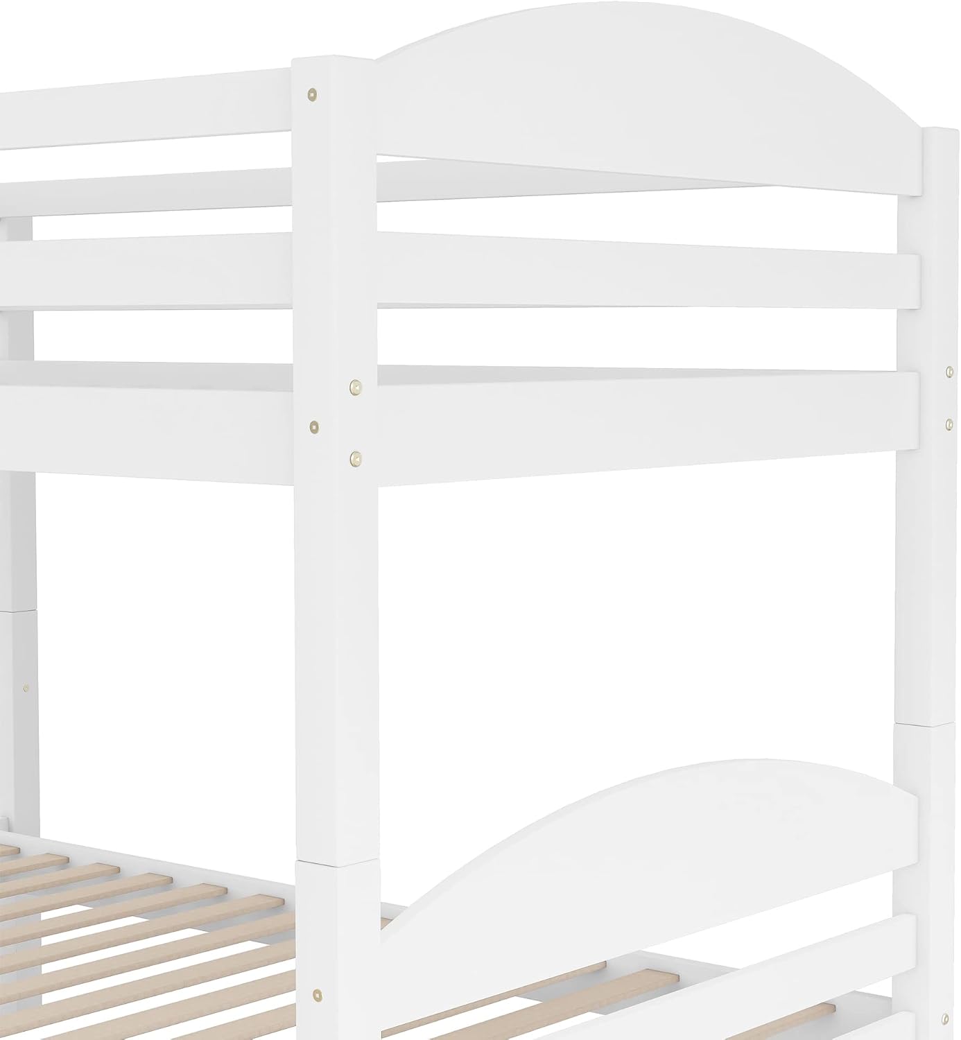 Harper & Bright Designs Twin L-Shaped Bunk Bed with Trundle, Can be Divided into Two L-Shaped Beds, No Spring Box Needed (Grey)