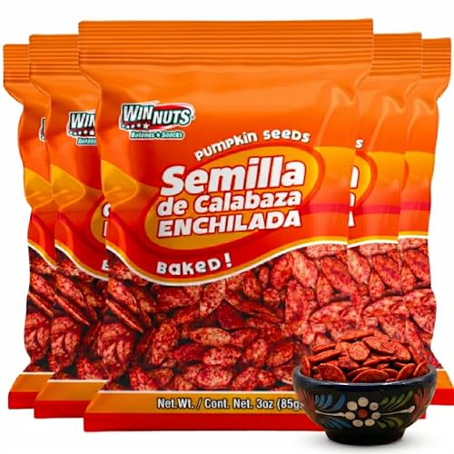 WINNUTS Roasted & Salted Pumpkin Seeds to Eat (5 Pack, 3.52 Oz Each) | Pepitas Roasted Salted | Crunchy Energy Snack, Perfect for Salads & Topping | On-The-Go Pouches