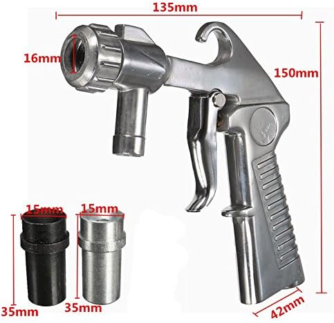 Sand Blaster Gun,Sandblasting Sandblaster Gun Kit for Sandblast Blast Cabinet with Ceramic Nozzles
