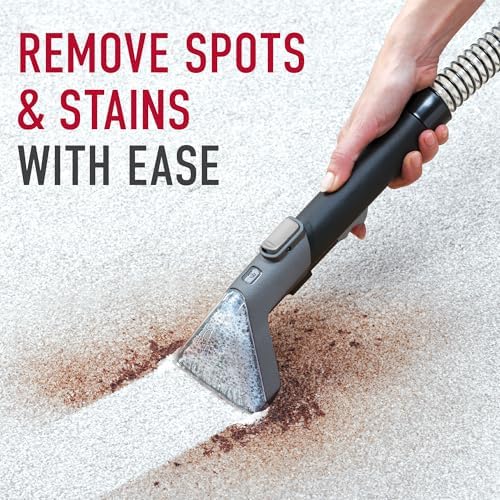 Hoover Spotless Portable Carpet + Upholstery Spot Cleaner Machine, Lightweight Shampooer Machine, Pet Stain Remover, Car and Auto Detailer