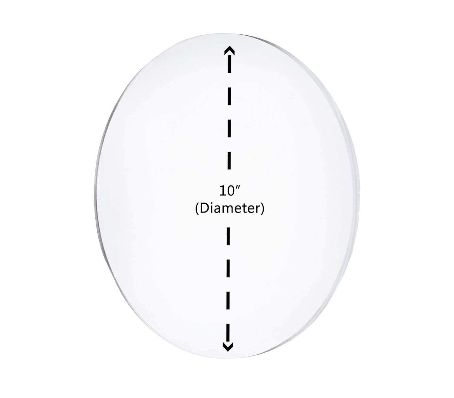 Marketing Holders 1/4" Round Plexiglass Sheet 24 Inch Diameter Clear Acrylic Circle for Cake Disk, Table Top, Backdrop, DIY Project