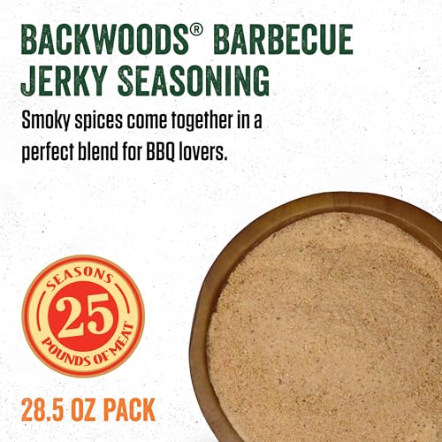 LEM Products Backwoods BBQ Jerky Seasoning, Ideal for Wild Game and Domestic Meat, Seasons Up to 25 Pounds of Meat