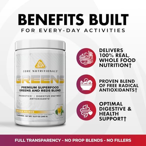 Core Nutritionals Greens, Digestive Support, Berry Bliss, 30 Servings