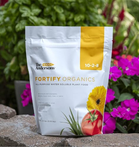 The Andersons Fortify Organics 10-2-8 All-Purpose Water Soluble Organic Plant Food - Covers up to 2,900 sq ft (2 lb)