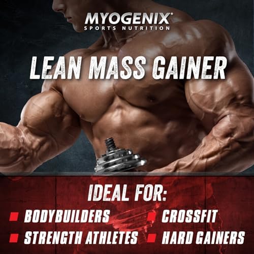 Myogenix Critical Mass Gainer – Muscle Mass Weight Gain Supplement, Zero Lactose Whey Protein Powder – Anabolic Whey Protein – Chocolate Milkshake (6.01 lbs)