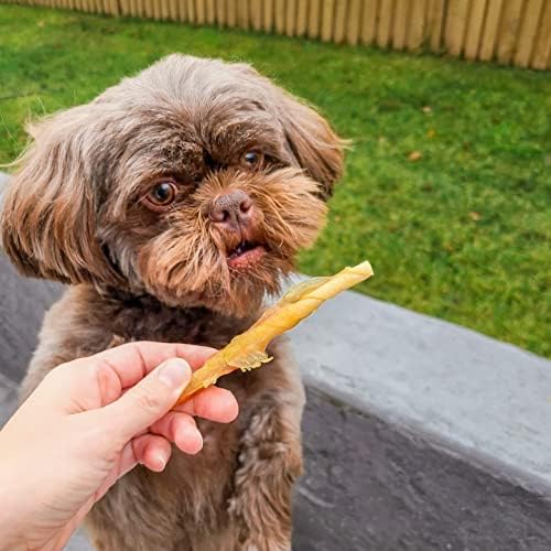 Rena's Recipe Chicken Twisty Sticks Chicken Wrapped Dog Treats, 8 oz | Rawhide-Free Chicken Wrapped Soft Chews with Glucosamine for Joint Support