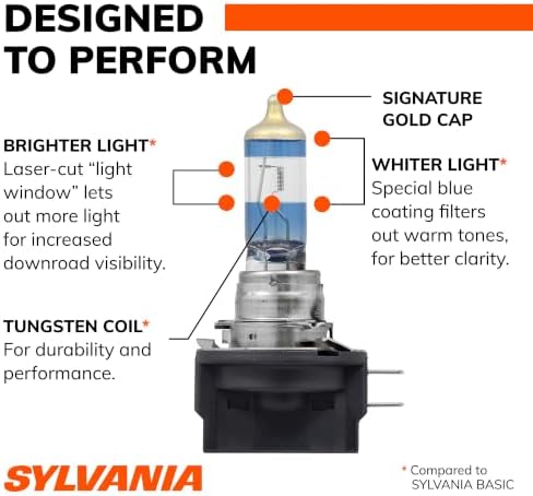 SYLVANIA - H11B SilverStar Ultra - High Performance Halogen Headlight Bulb, High Beam, Low Beam and Fog Replacement Bulb
