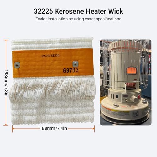 32225 Kerosene Heater Wick Replacement – Compatible with Kero World KW-24C, DuraHeat DH-2300, Dyna-Glo RMC-95C/CV-2300, Envirotemp CV-2300