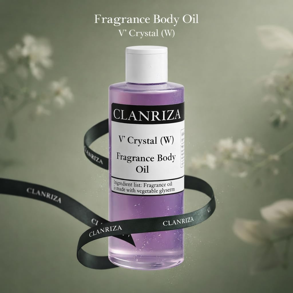 1 Fl Oz V' Crystal Natural Fragrance Body Oil For Women