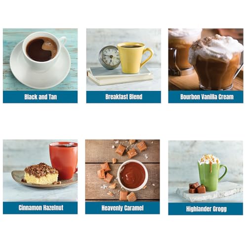 Door County Coffee Gourmet Flavored Sampler Pack, Ten 1.5 oz Bags