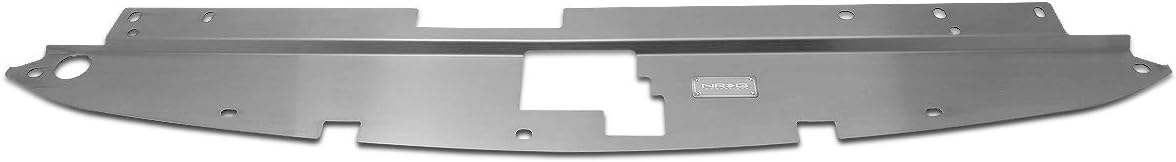 NRG Innvations Radiator Support Cover with Vent, Stainless Steel Engine Bay Air Diversion Panel with Logo Plate, For 05-07 Scion TC, NRG-DVP-3051
