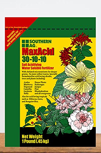 Southern Ag Max Acid Water Soluble Fertilizer 30-10-10, 1 LB Size: 1 LB