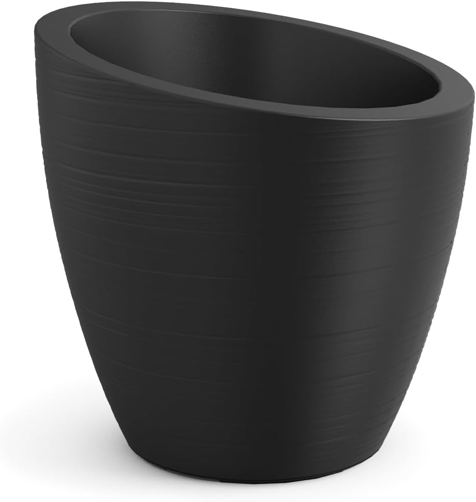 Mayne Modesto 20in Round Modern Planter, Neptune Blue | All season, Indoor/Outdoor, Double-wall design, Fade resistant, 15-year warranty