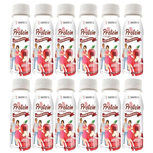 BariatricPal Apple Protein & Collagen Shots - 15g Complete Protein
