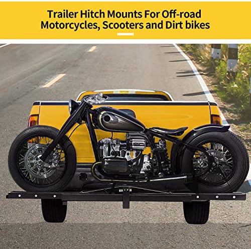 ECOTRIC 500LBS Motorcycle Trailer Hitch Carrier Scooter Dirt Bike Hauler