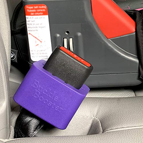 2-PACK NEW Silicone Seat Belt Buckle Booster (BPA Free) - Raises Rear Seat Belts For Easy Access - Stop Fishing for Buried Back Seat Belts - Makes