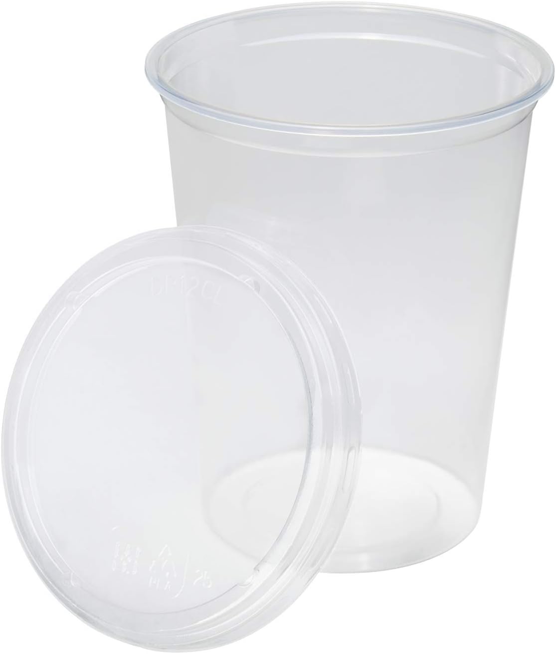 Karat Earth KE-DCL117-PLA Lid for 8-32 oz. PLA Deli Container (117mm), Clear - Case of 500 pcs