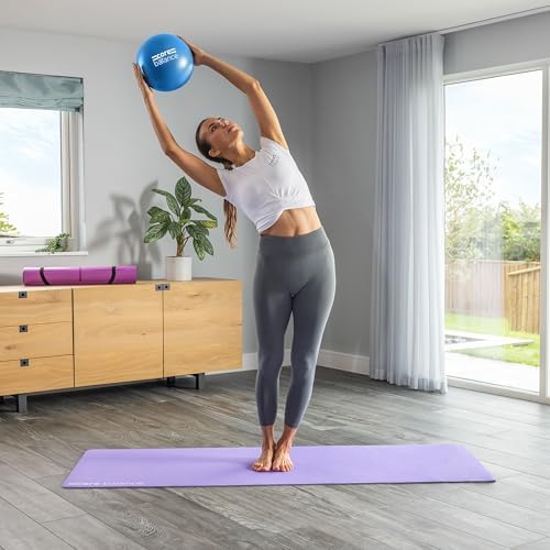 Core Balance 9 Inch Anti Burst Pilates Ball - Mini Exercise Ball for Yoga, Barre, Stretching and Core Stability Workout