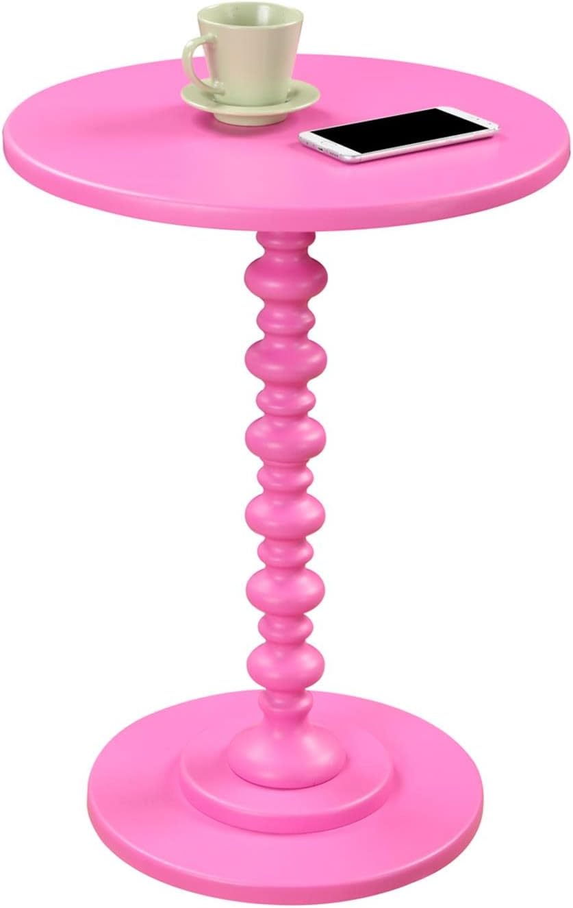 Convenience Concepts Palm Beach Spindle Table 17.75" - Traditional Round End Table for Living Room, Turned Solid Wood Side Table, Classic Display Pedestal Table, Espresso